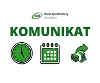 Komunikat dotyczący pracy Placówek Banku w dniu 02.05.2024r